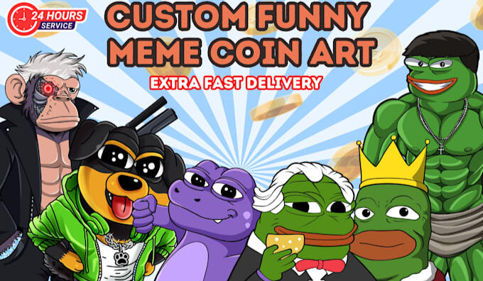 Funny meme coin art