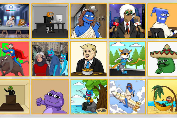Meme coin art