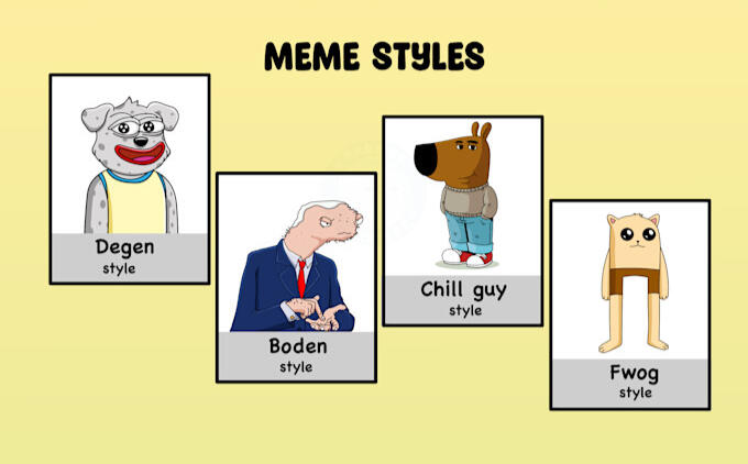 Meme coin art