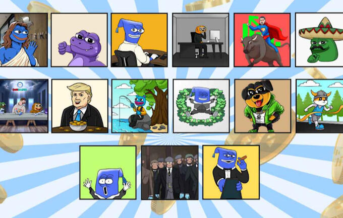 Meme coin art